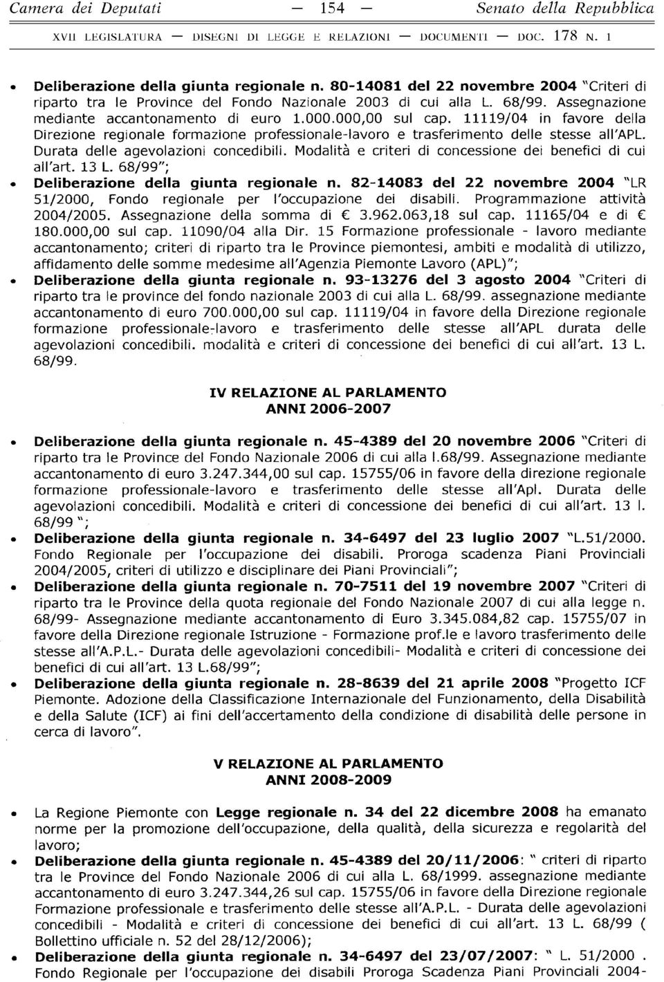 11119/04 in favore della Direzione regionale formazione professionale-lavoro e trasferimento delle stesse all'apl. Durata delle agevolazioni concedibili.