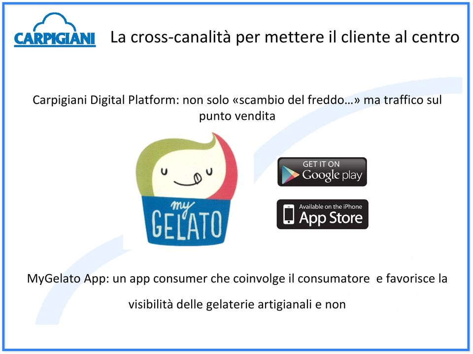 punto vendita MyGelato App: un app consumer che coinvolge il