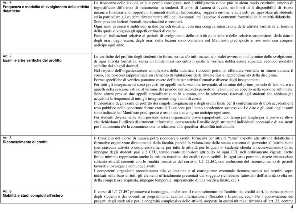 trattamento tra studenti.