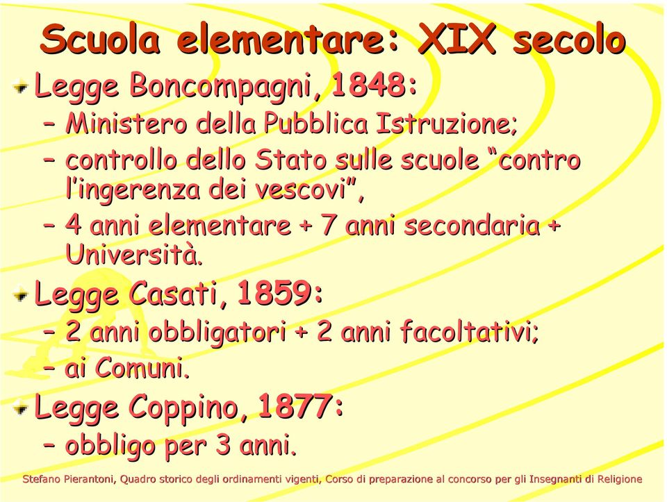 anni elementare + 7 anni secondaria + Università.