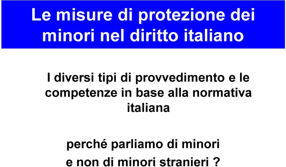 competenze in base alla normativa italiana