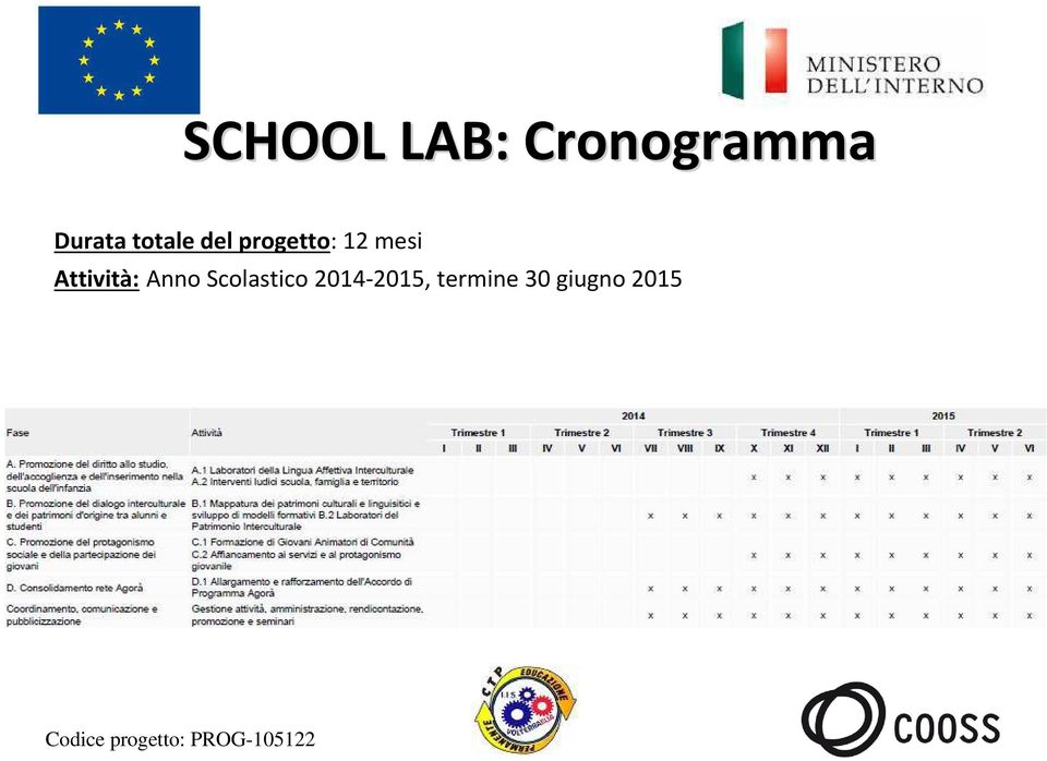 12 mesi Attività: Anno