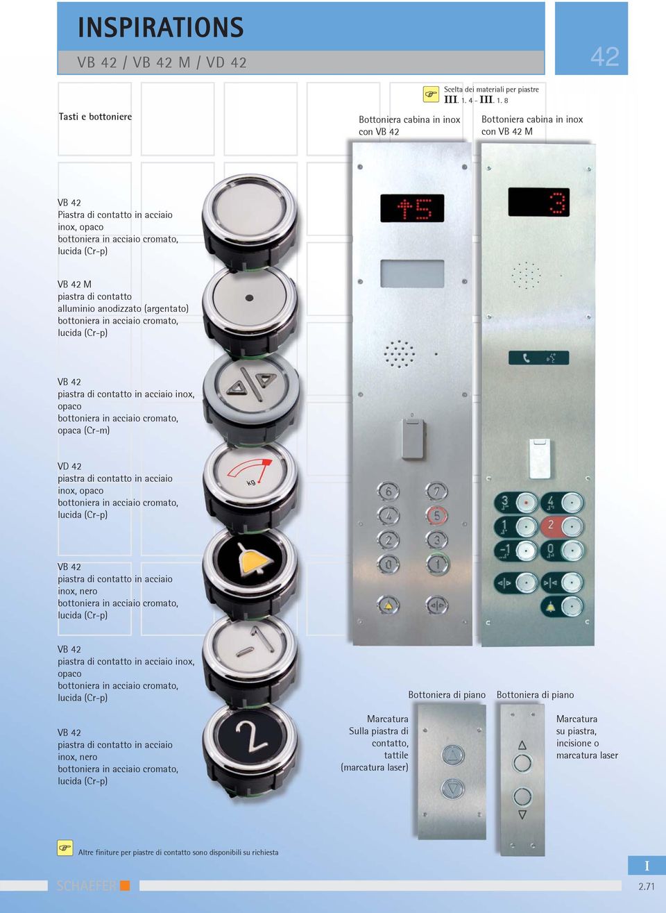 acciaio inox, opaco opaca () VD piastra di contatto in acciaio lucida () piastra di contatto in acciaio lucida () piastra di contatto in acciaio inox, opaco lucida ()