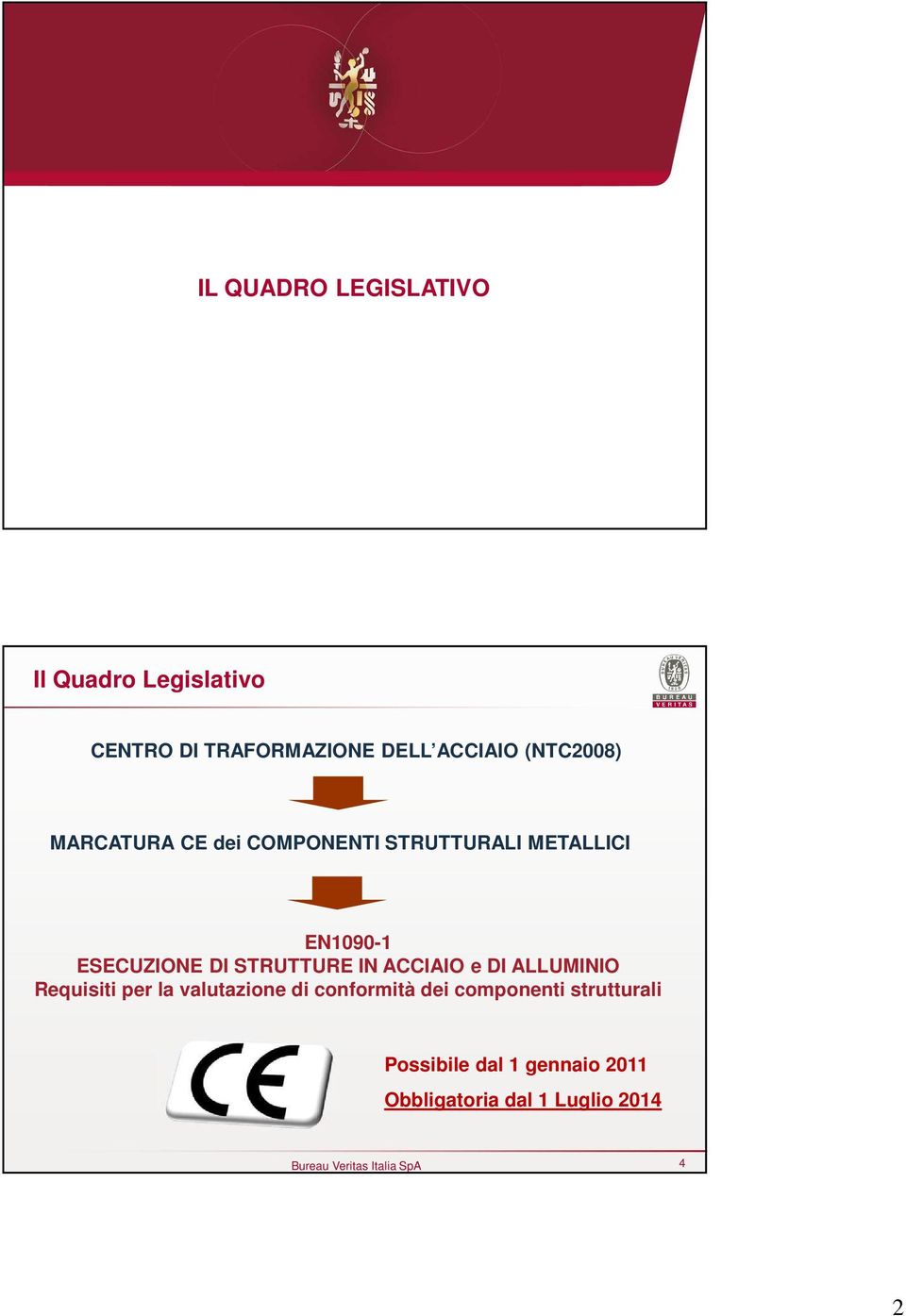 STRUTTURE IN ACCIAIO e DI ALLUMINIO Requisiti per la valutazione di conformità dei