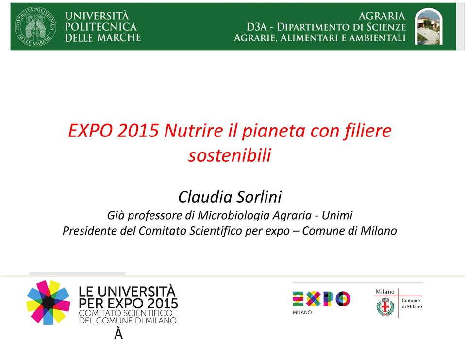 di Microbiologia Agraria - Unimi Presidente