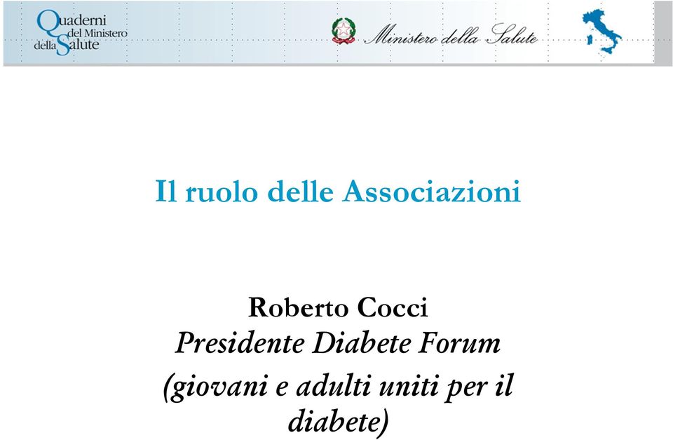 Presidente Diabete Forum
