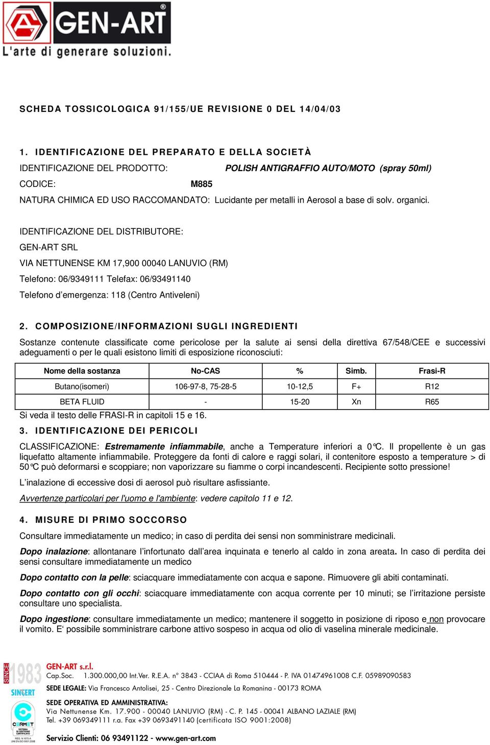 a base di solv. organici.