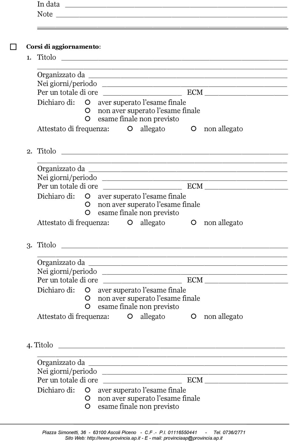 non allegato 2.  non allegato 3.  non allegato 4.