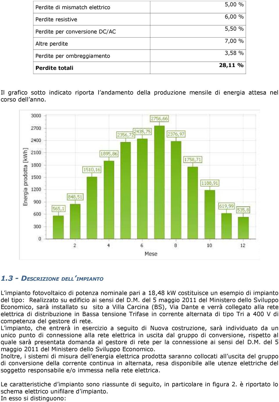 3 - DESCRIZIONE DELL IMP