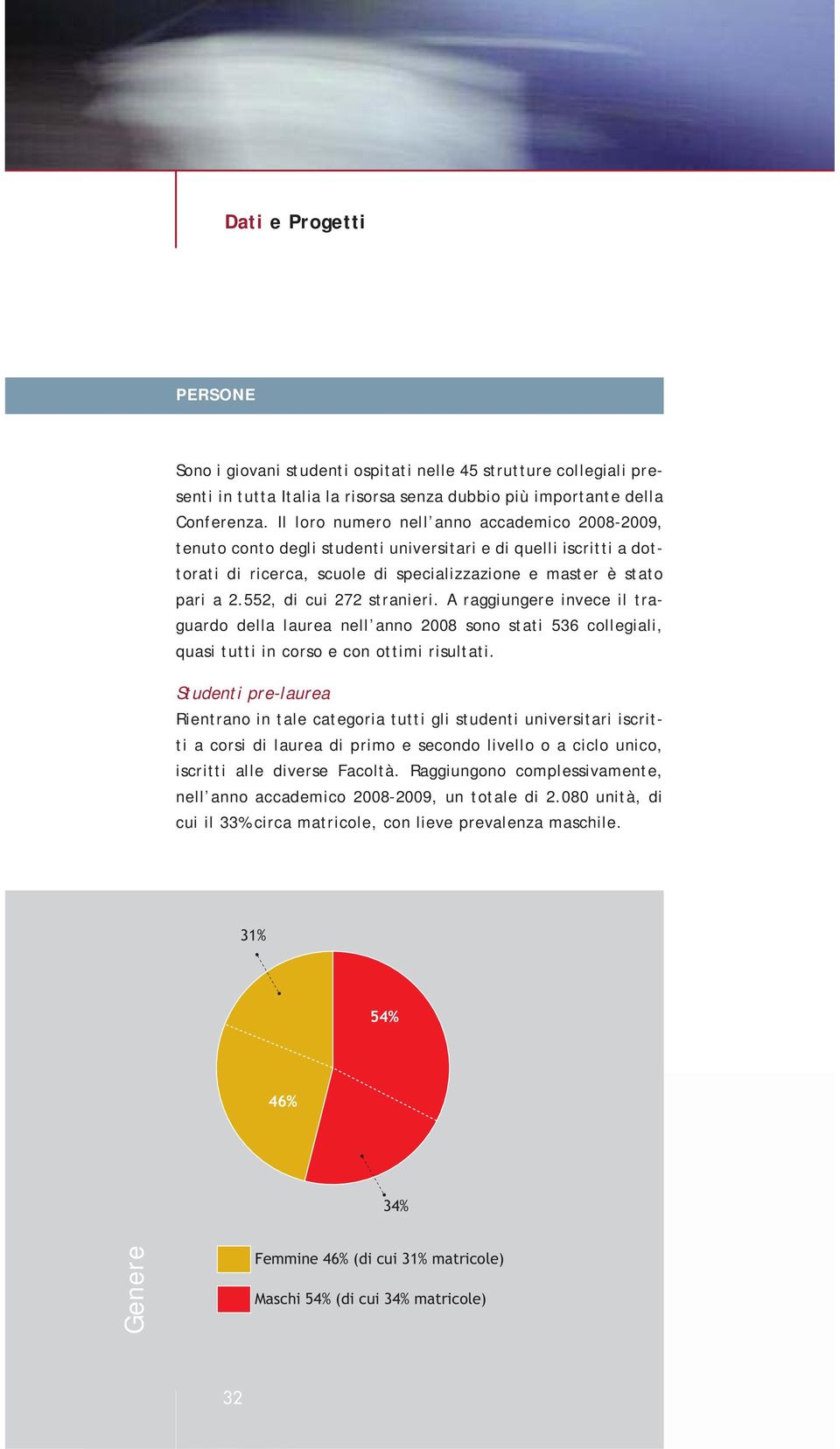 552, di cui 272 stranieri. A raggiungere invece il traguardo della laurea nell anno 2008 sono stati 536 collegiali, quasi tutti in corso e con ottimi risultati.