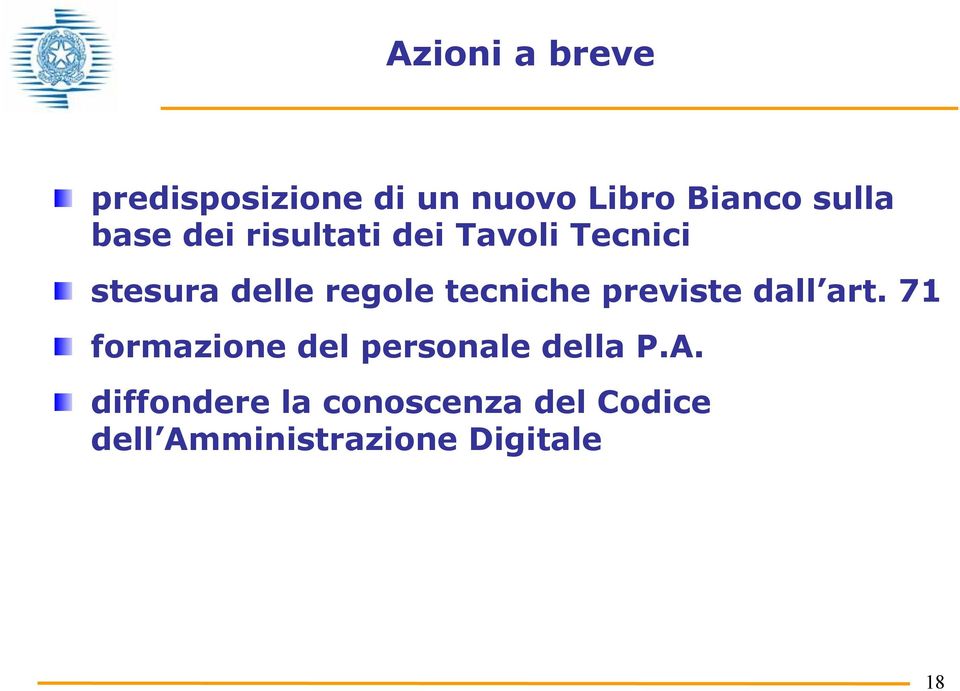 tecniche previste dall art. 71 formazione del personale della P.