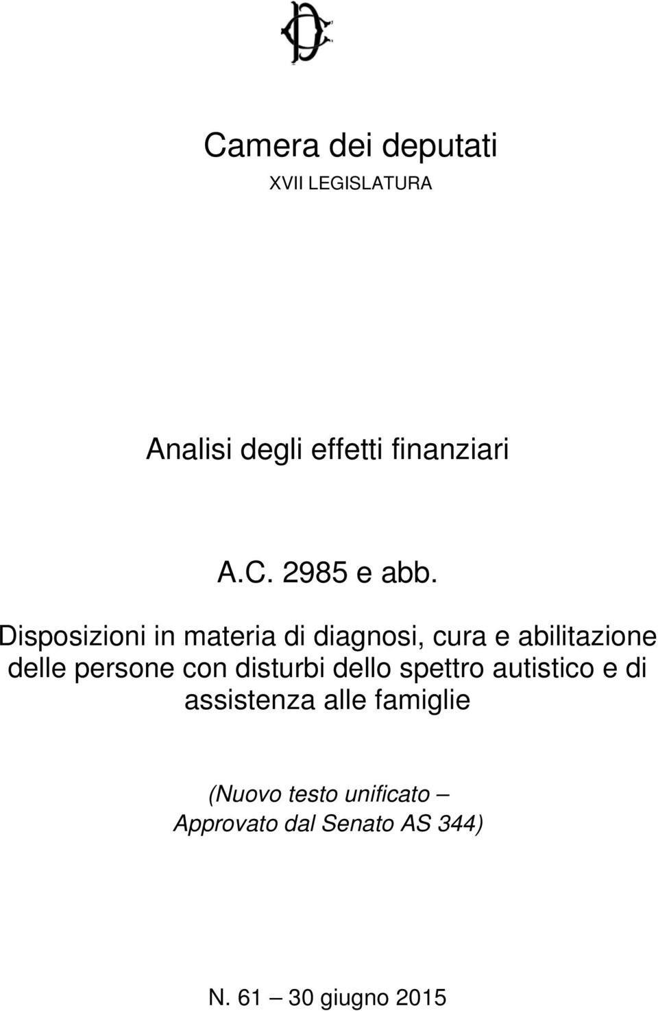 disturbi dello spettro autistico e di assistenza alle famiglie (Nuovo