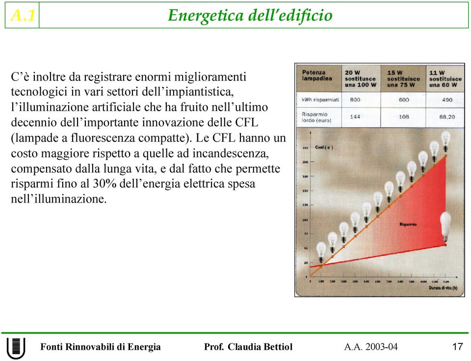 (lampade a fluorescenza compatte).