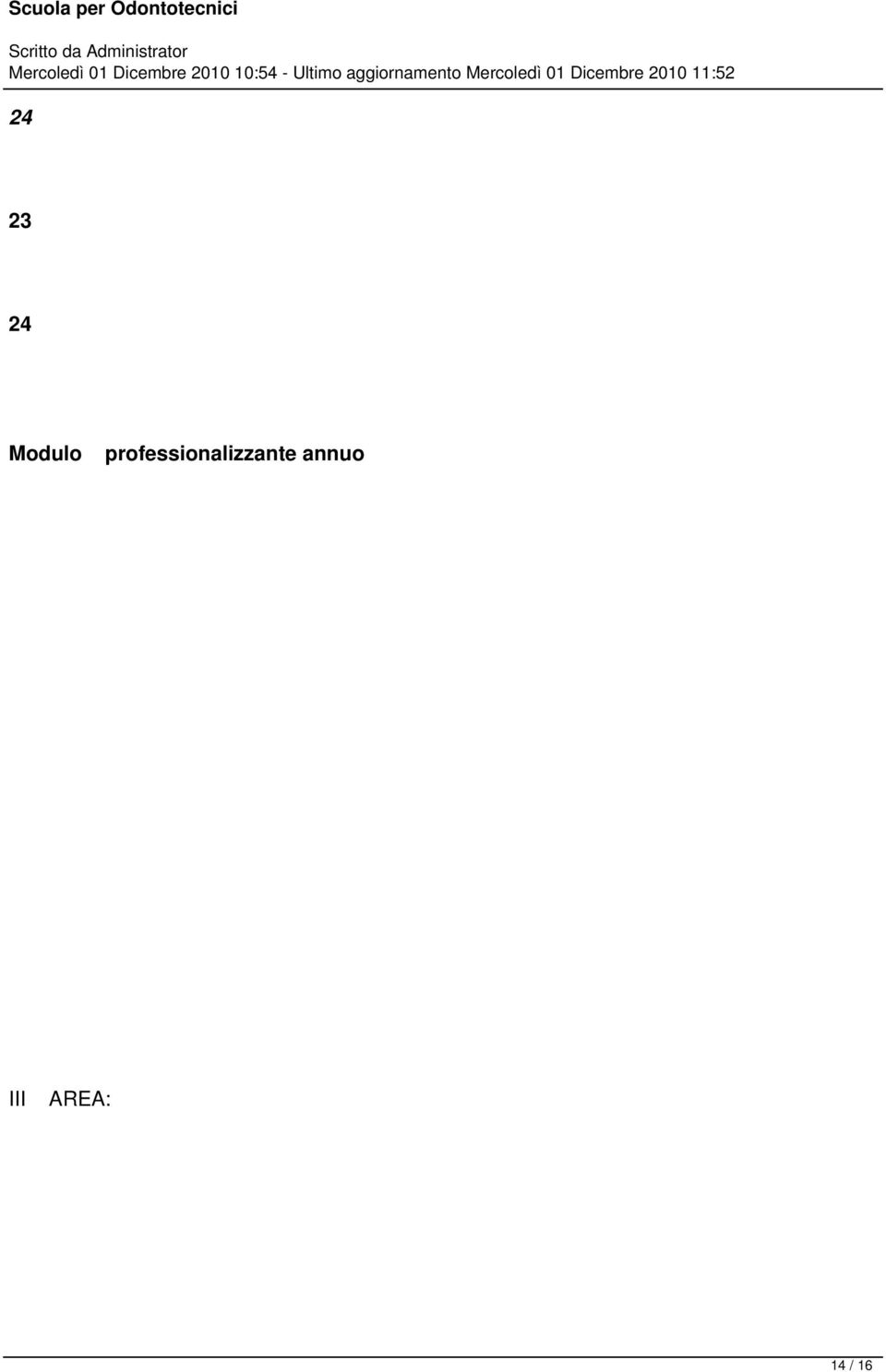 01 Dicembre 010 11:5 Modulo