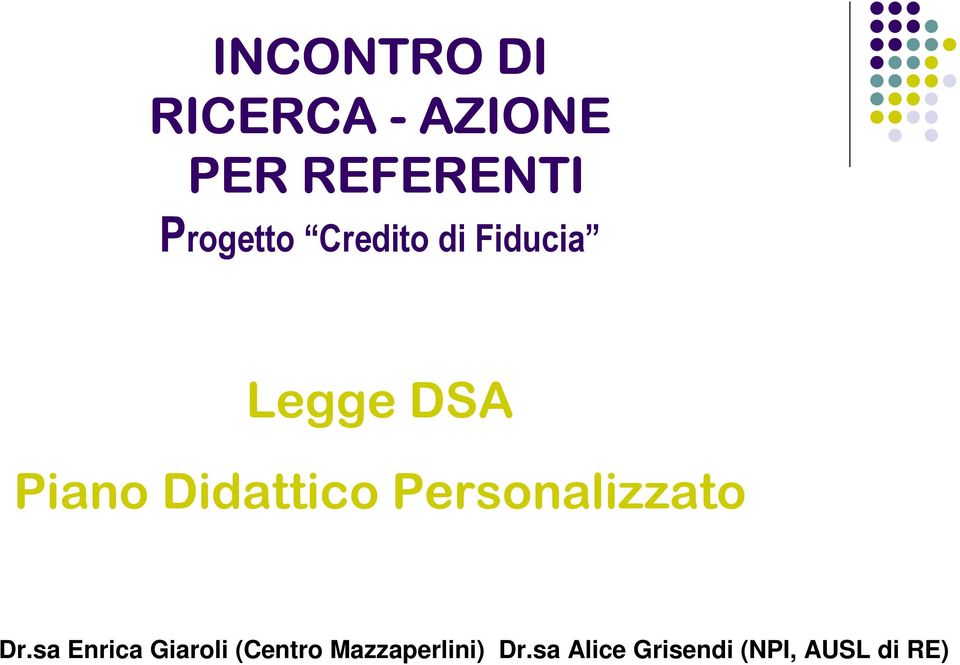 Didattico Personalizzato Dr.