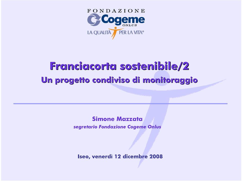 Simone Mazzata segretario Fondazione