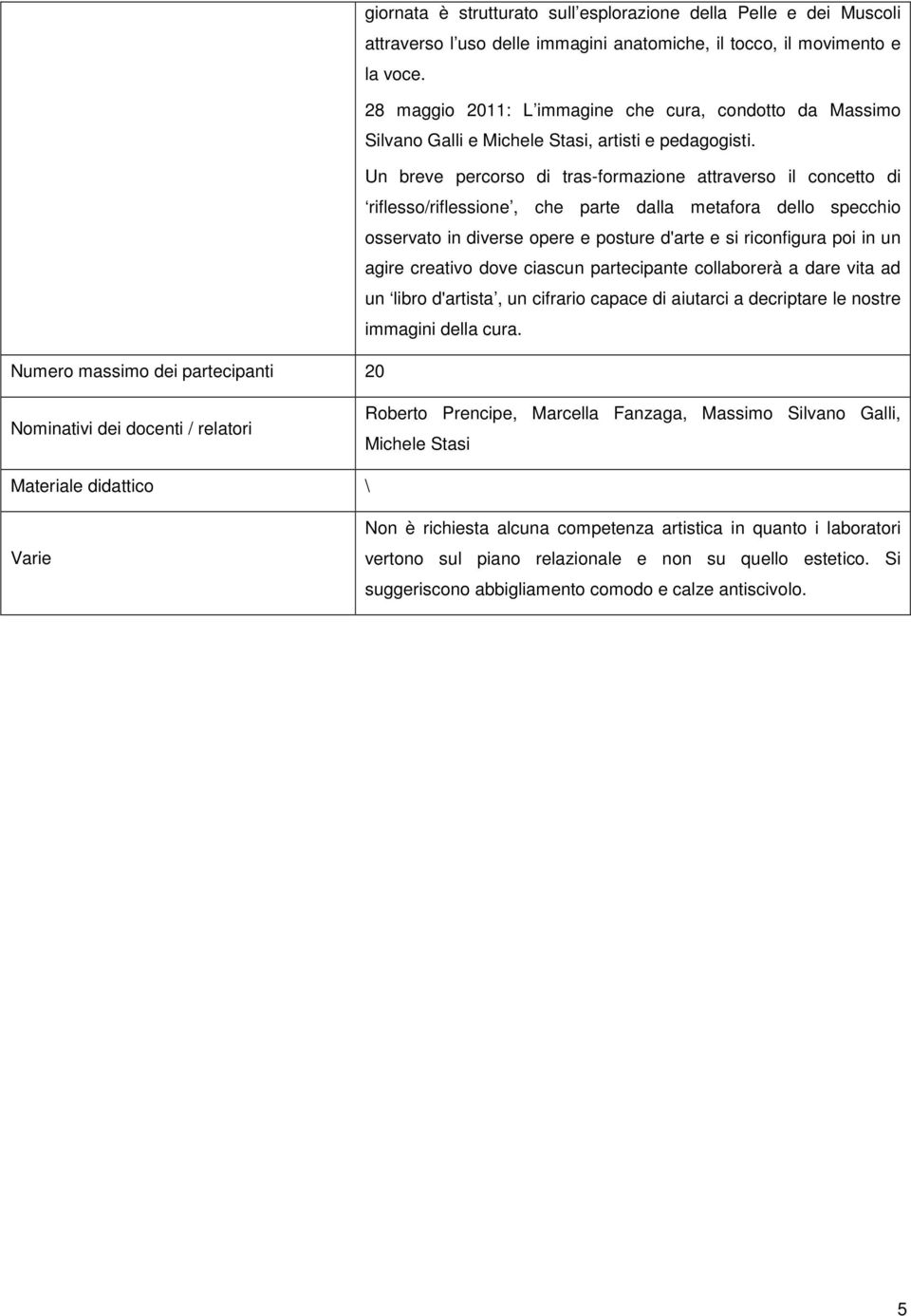 Un breve percorso di tras-formazione attraverso il concetto di riflesso/riflessione, che parte dalla metafora dello specchio osservato in diverse opere e posture d'arte e si riconfigura poi in un