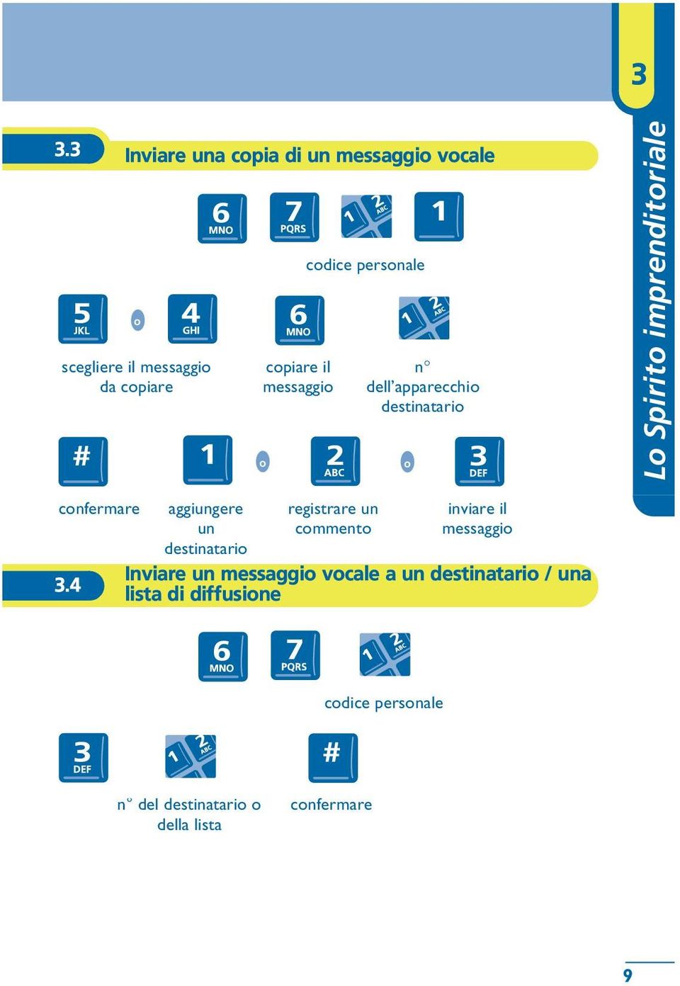 4 aggiungere un destinatario registrare un commento inviare il Inviare un vocale a un