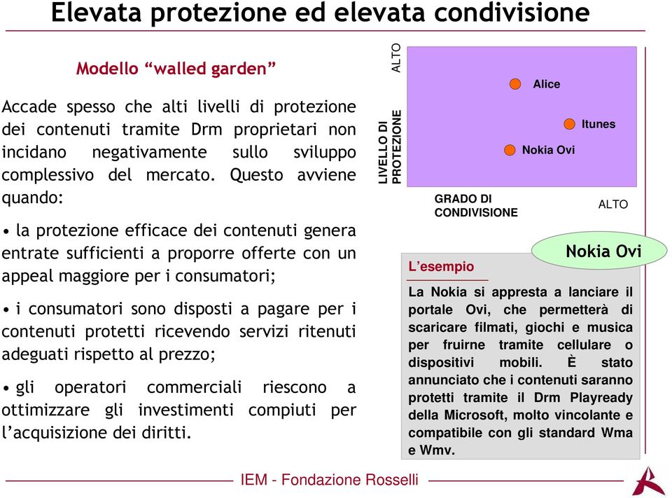 Questo avviene quando: la protezione efficace dei contenuti genera entrate sufficienti a proporre offerte con un appeal maggiore per i consumatori; i consumatori sono disposti a pagare per i