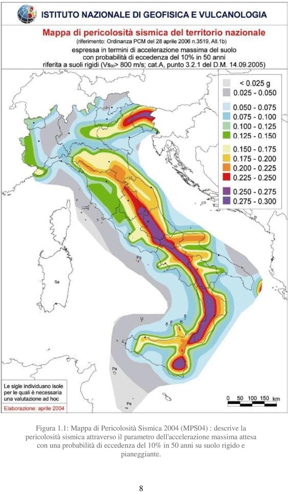 la pericolosità sismica attraverso il parametro