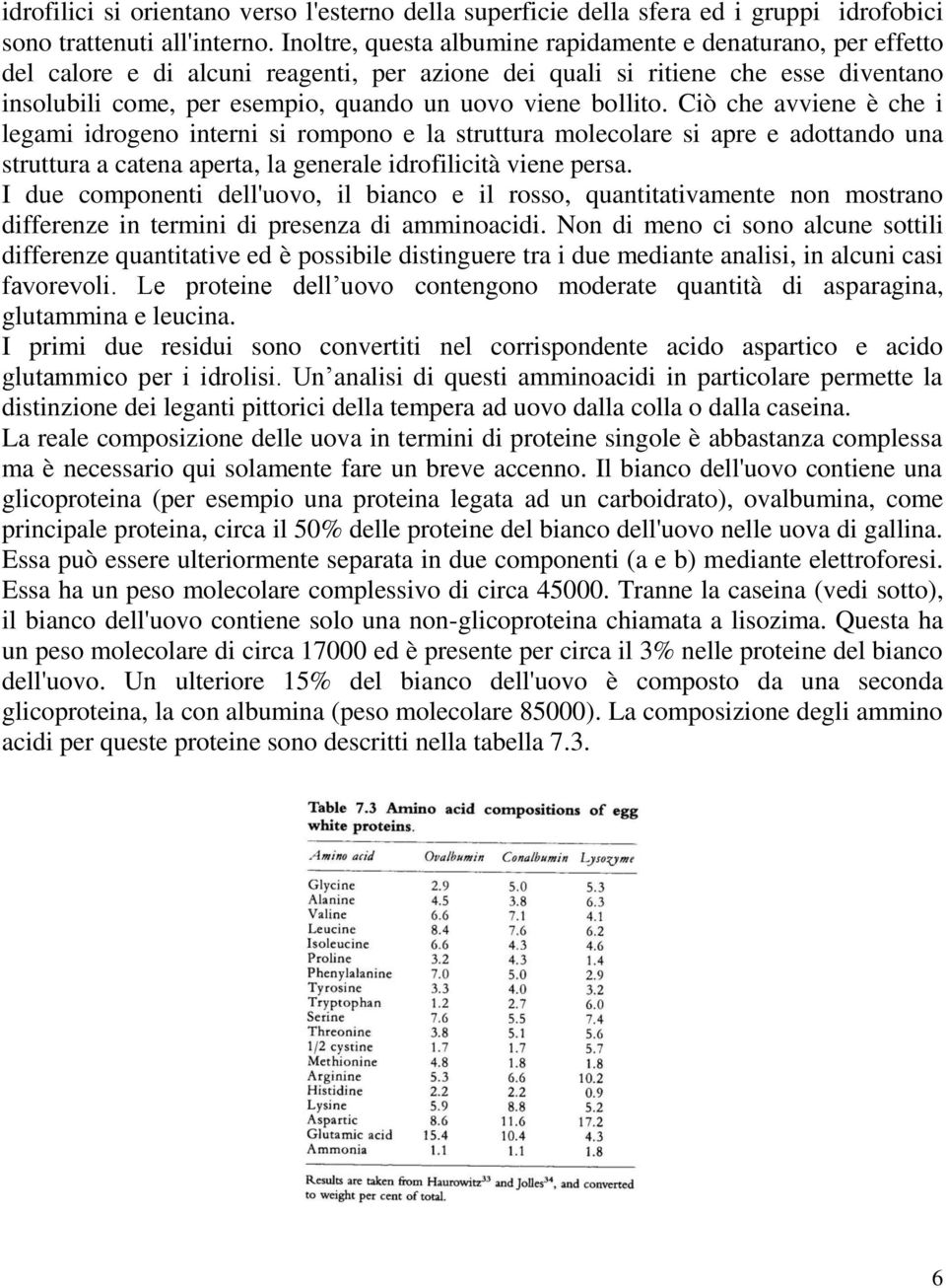 bollito. Ciò che avviene è che i legami idrogeno interni si rompono e la struttura molecolare si apre e adottando una struttura a catena aperta, la generale idrofilicità viene persa.