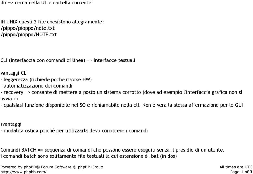 sistema corrotto (dove ad esempio l'interfaccia grafica non si avvia +) - qualsiasi funzione disponibile nel SO è richiamabile nella cli.