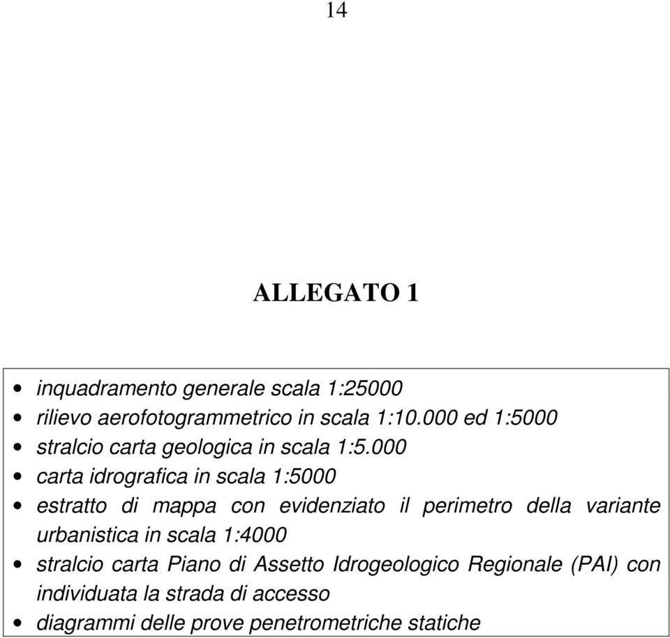 000 carta idrografica in scala 1:5000 estratto di mappa con evidenziato il perimetro della variante