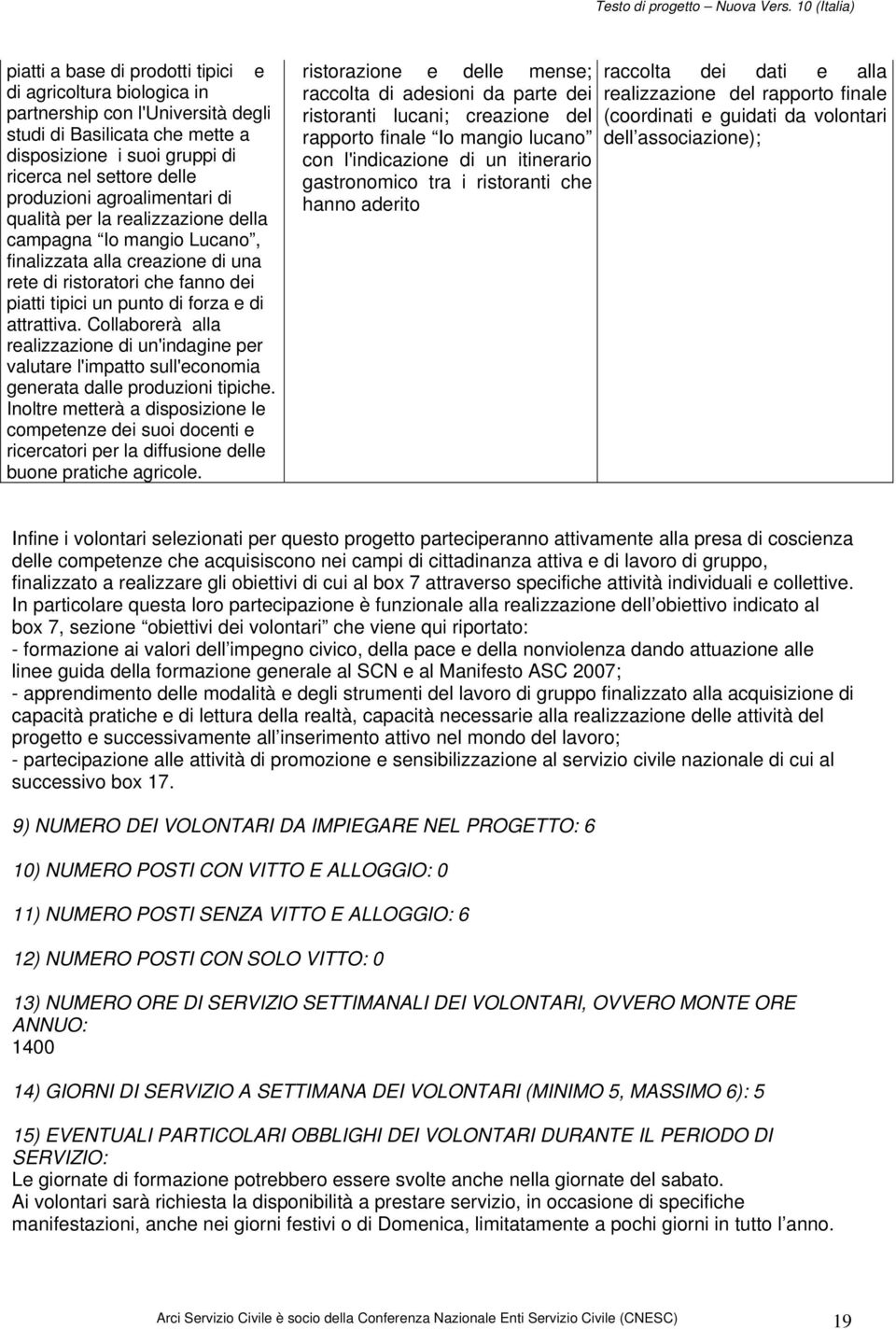 Collaborerà alla realizzazione di un'indagine per valutare l'impatto sull'economia generata dalle produzioni tipiche.