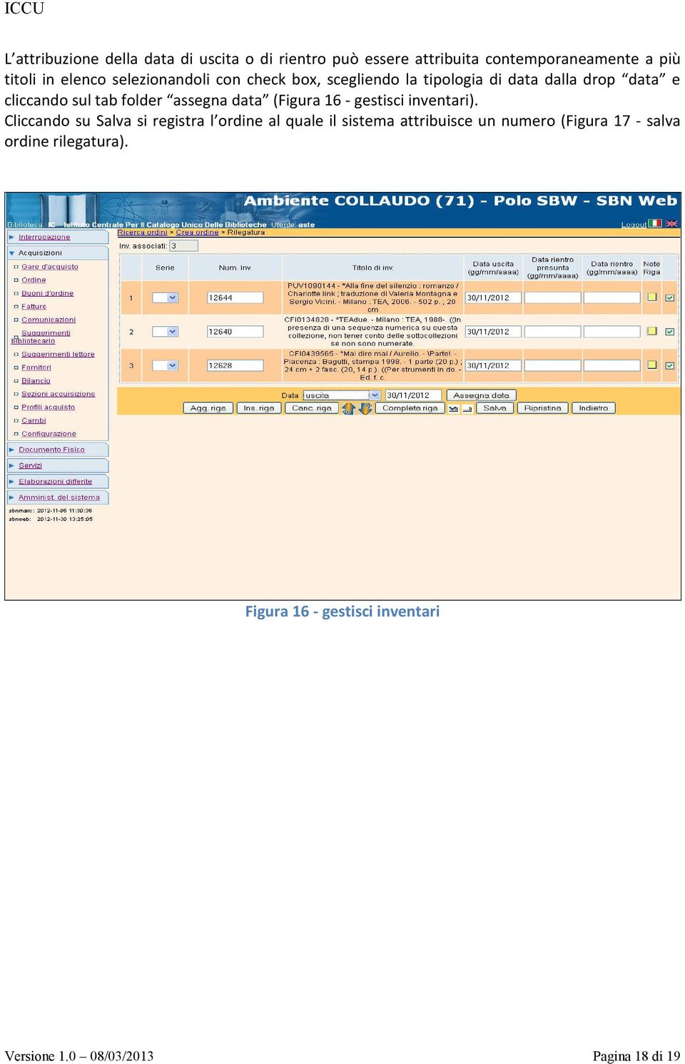 data (Figura 16 - gestisci inventari).