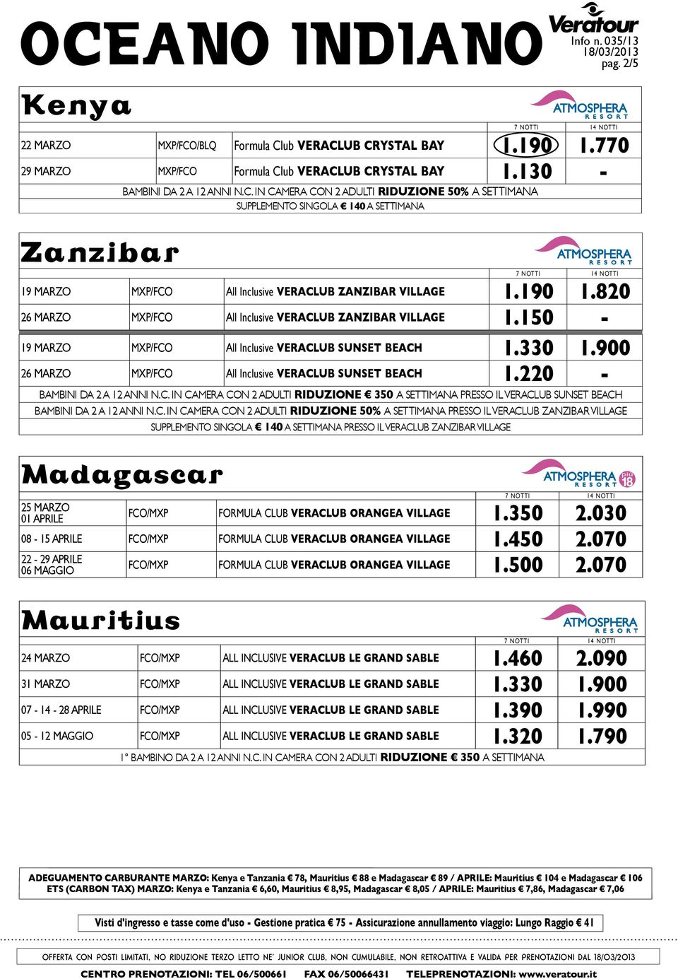 220 - bambini da 2 a 12 anni n.c.