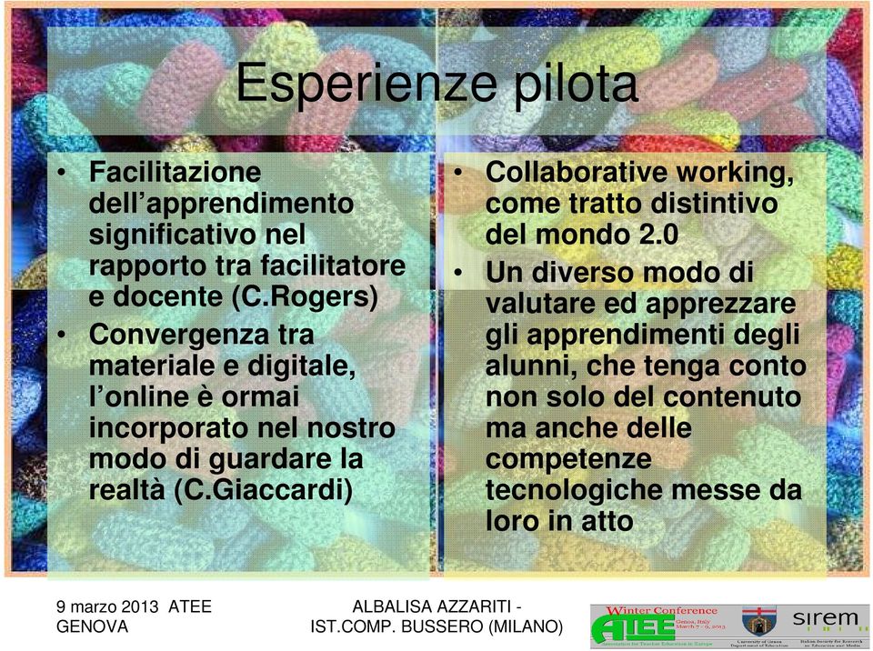 Giaccardi) Collaborative working, come tratto distintivo del mondo 2.