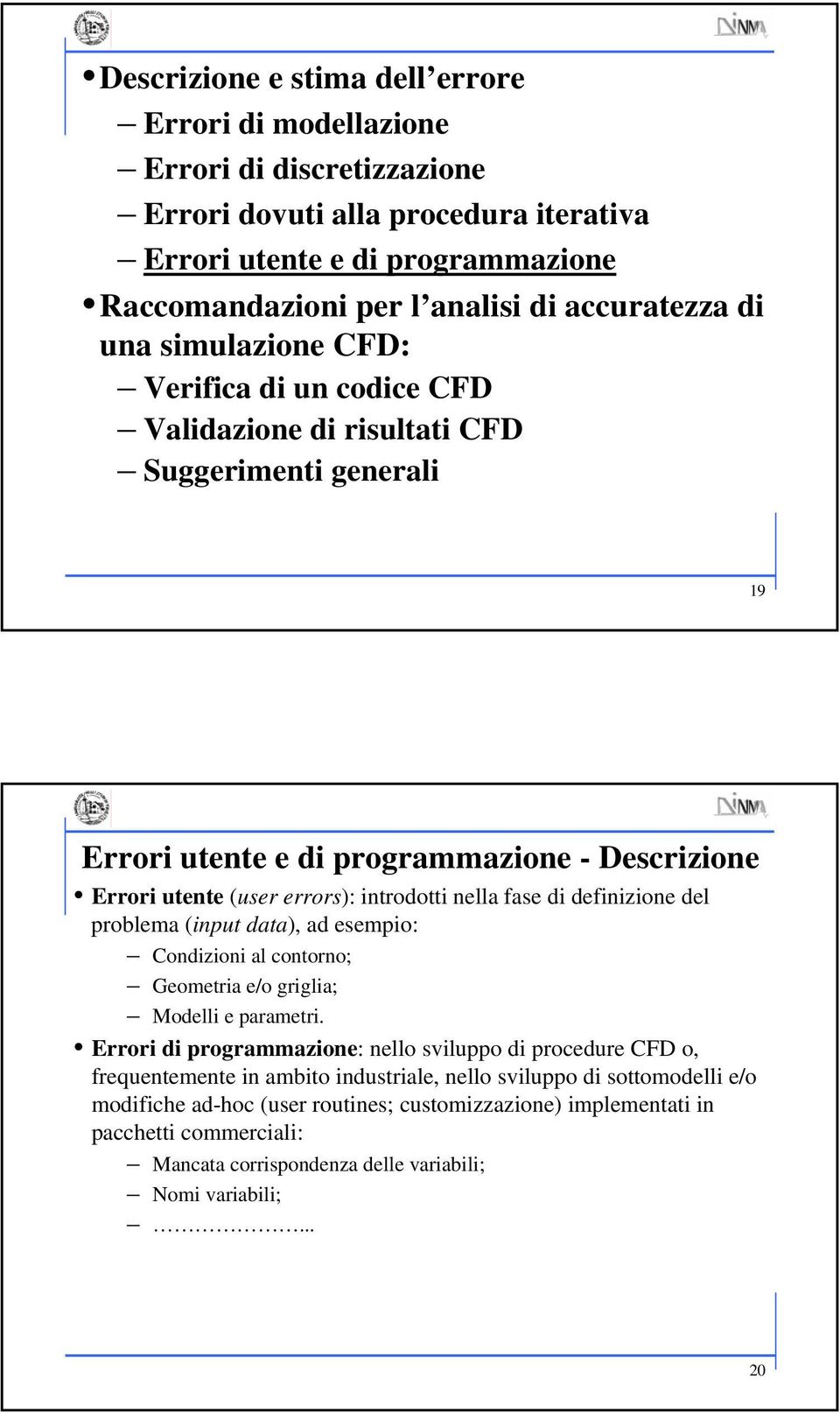 Modelli e parametri.