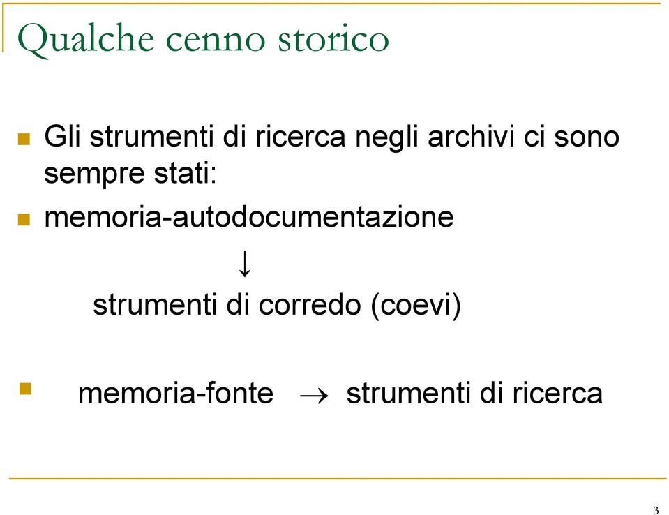 memoria-autodocumentazione strumenti di