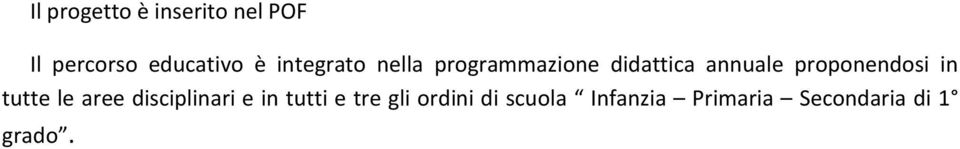 prpnendsi in tutte le aree disciplinari e in tutti e