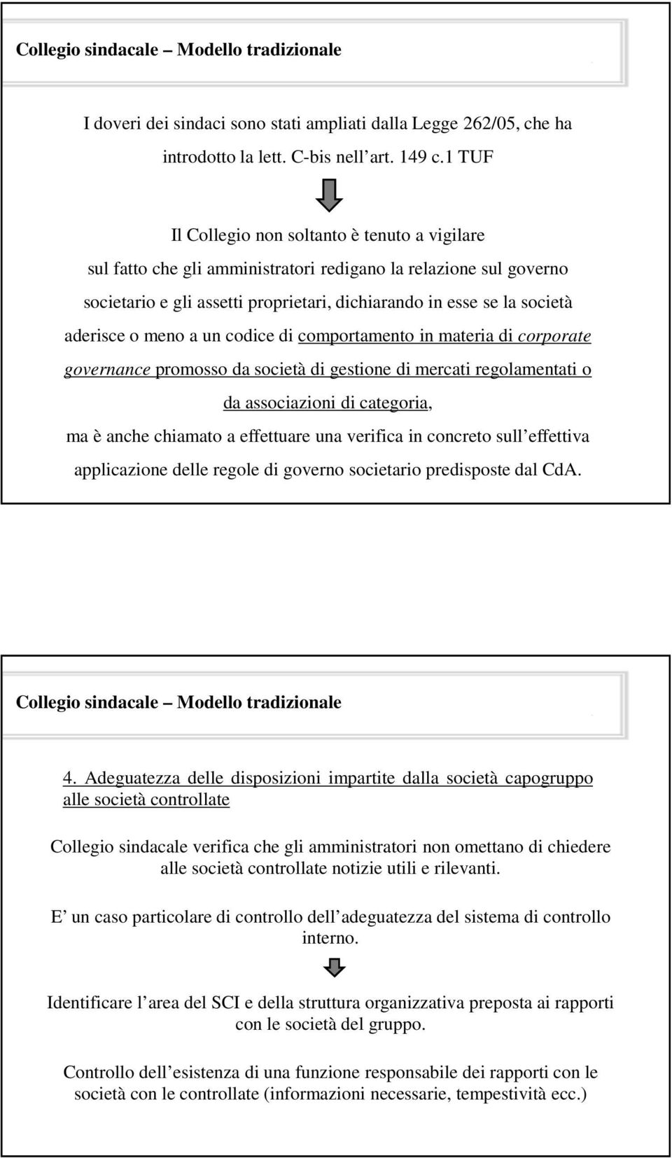 o meno a un codice di comportamento in materia di corporate governance promosso da società di gestione di mercati regolamentati o da associazioni di categoria, ma è anche chiamato a effettuare una