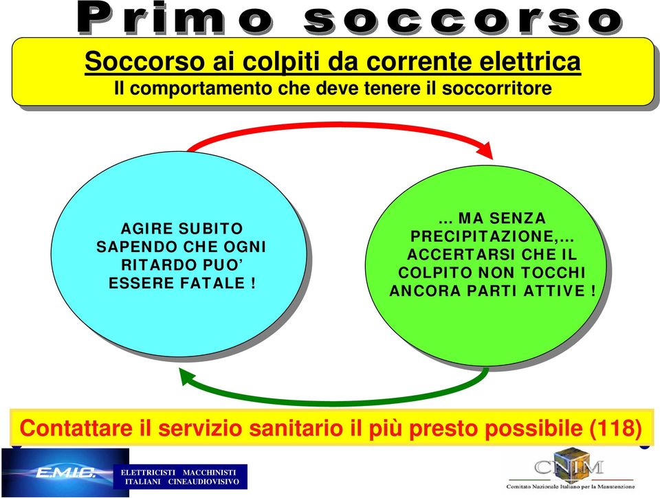 MA SENZA PRECIPITAZIONE, ACCERTARSI CHE IL COLPITO NON TOCCHI