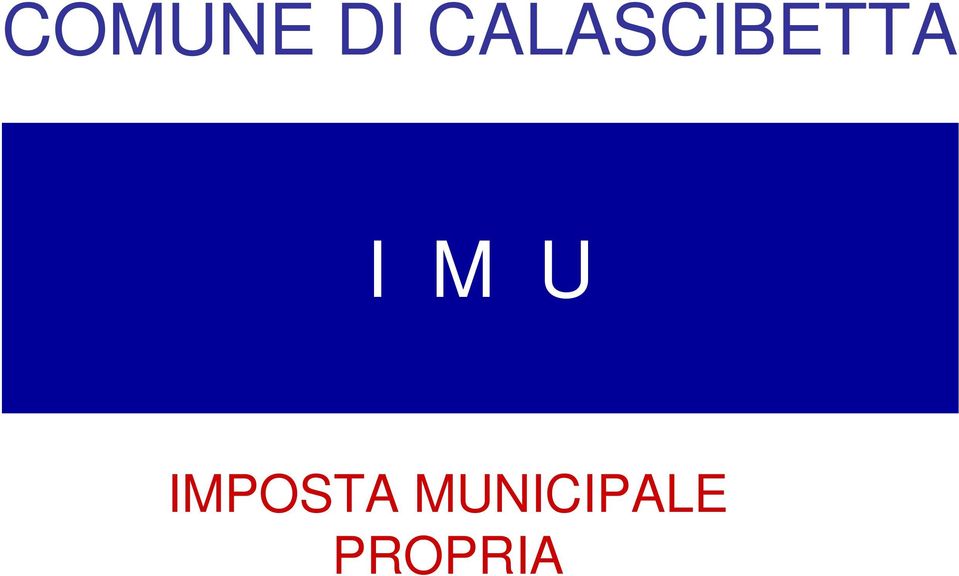 I M U IMPOSTA