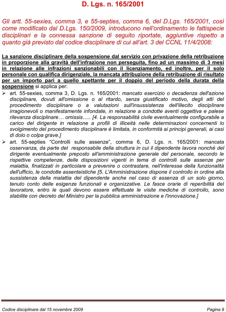 165/2001, così come modificato dal D.Lgs.