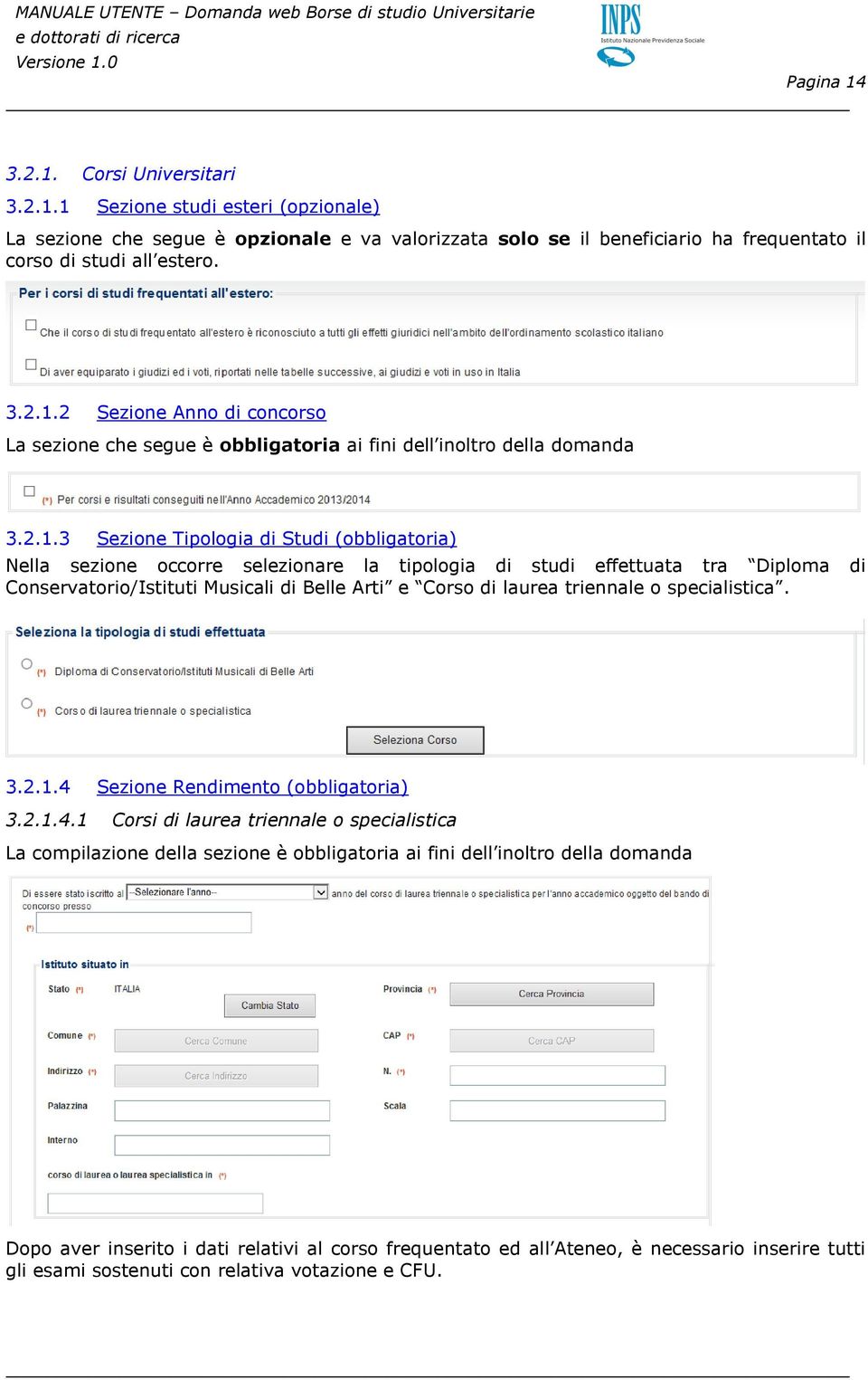 triennale o specialistica. 3.2.1.4 