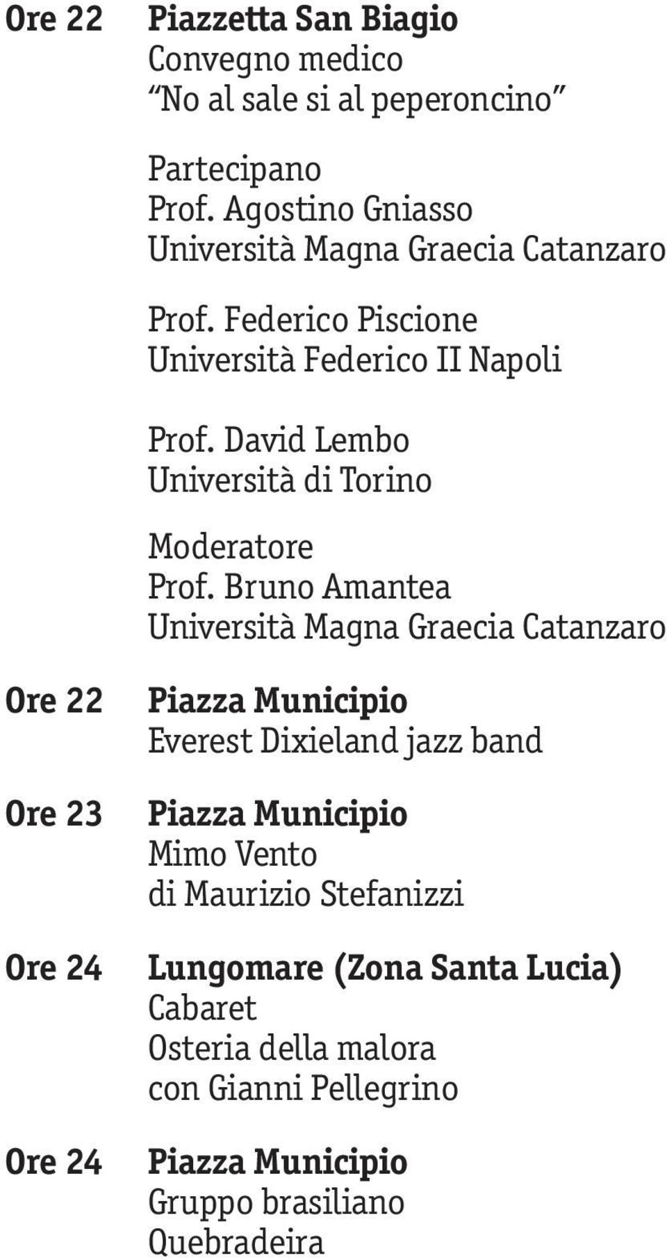 Federico Piscione Università Federico II Napoli Prof. David Lembo Università di Torino Moderatore Prof.