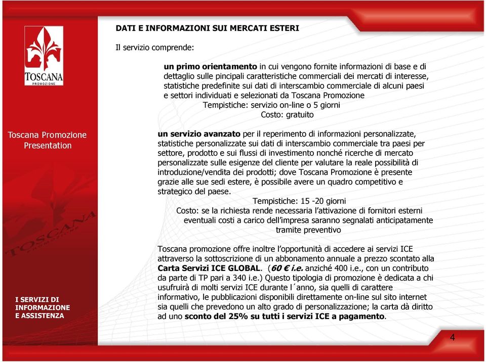 gratuito un servizio avanzato per il reperimento di informazioni personalizzate, statistiche personalizzate sui dati di interscambio commerciale tra paesi per settore, prodotto e sui flussi di