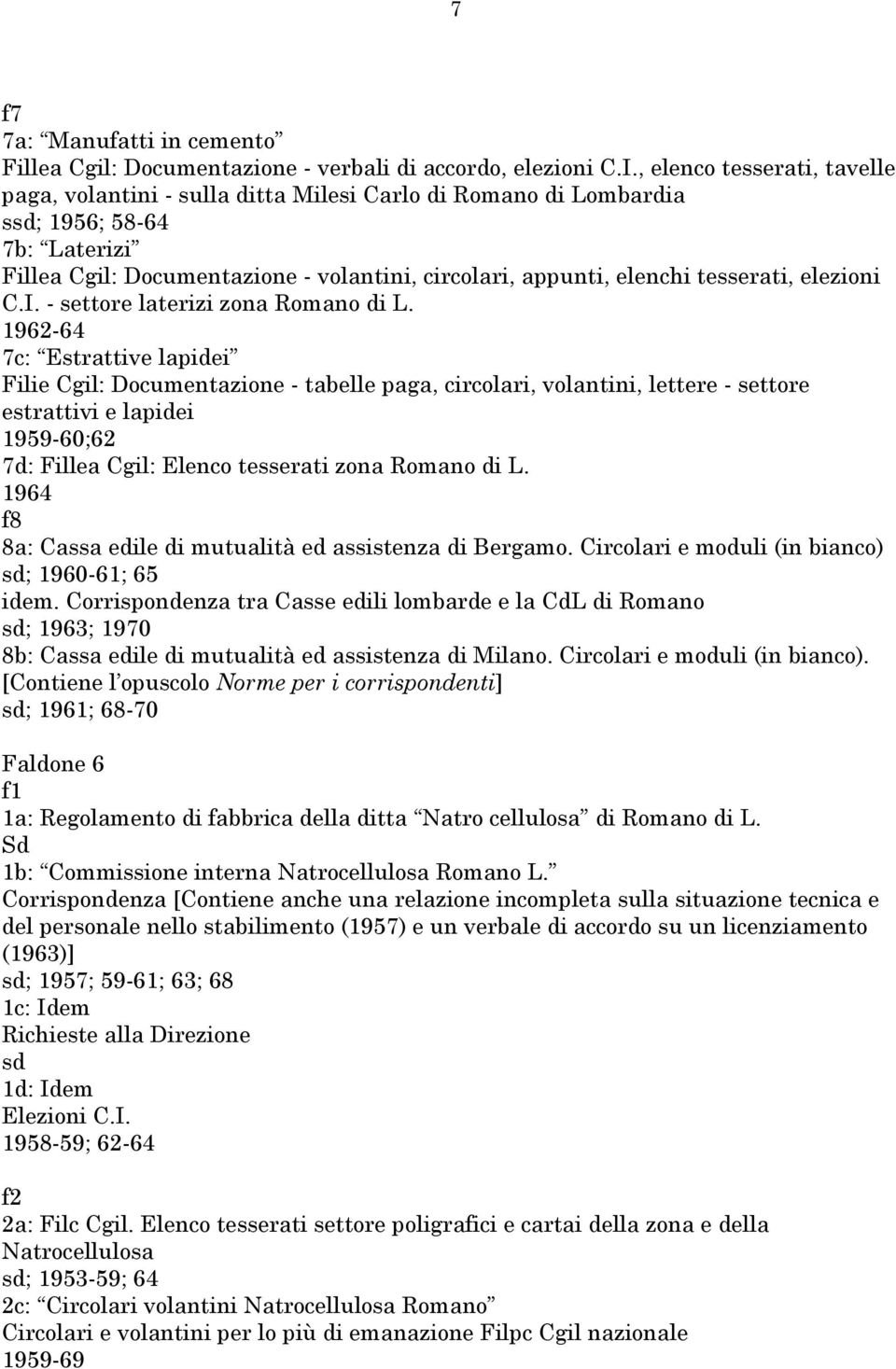 tesserati, elezioni C.I. - settore laterizi zona Romano di L.