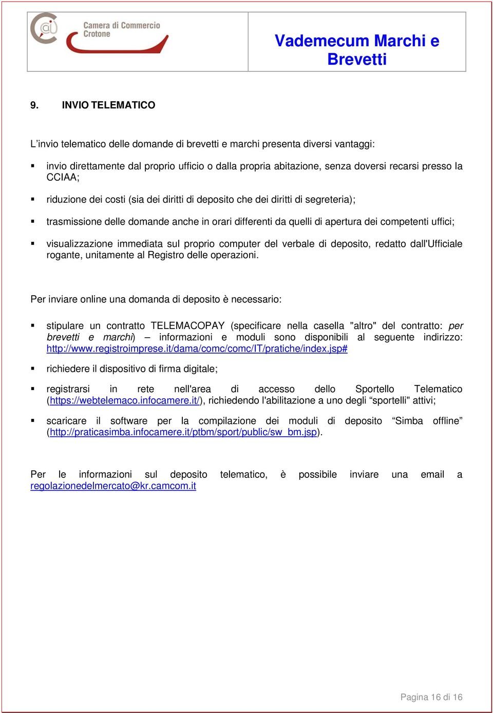 visualizzazione immediata sul proprio computer del verbale di deposito, redatto dall'ufficiale rogante, unitamente al Registro delle operazioni.