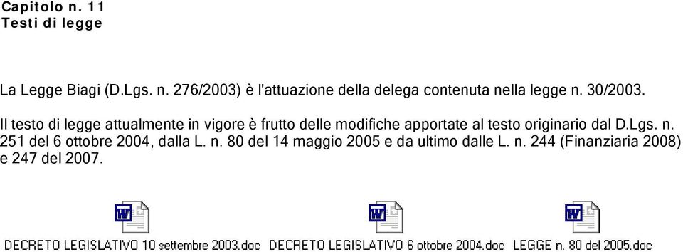 Il testo di legge attualmente in vigore è frutto delle modifiche apportate al testo