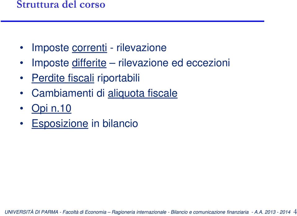 eccezioni Perdite fiscali riportabili