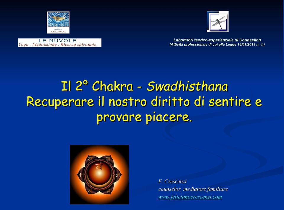 ) Il 2 Chakra - Swadhisthana Recuperare il nostro diritto di