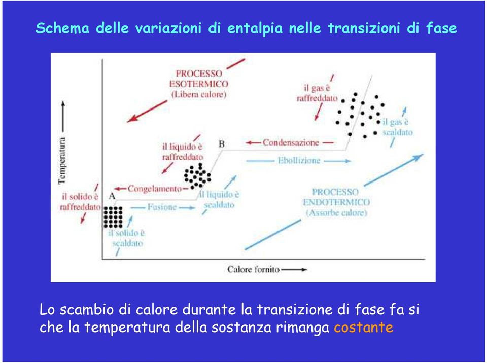 durante la transizione di fase fa si che