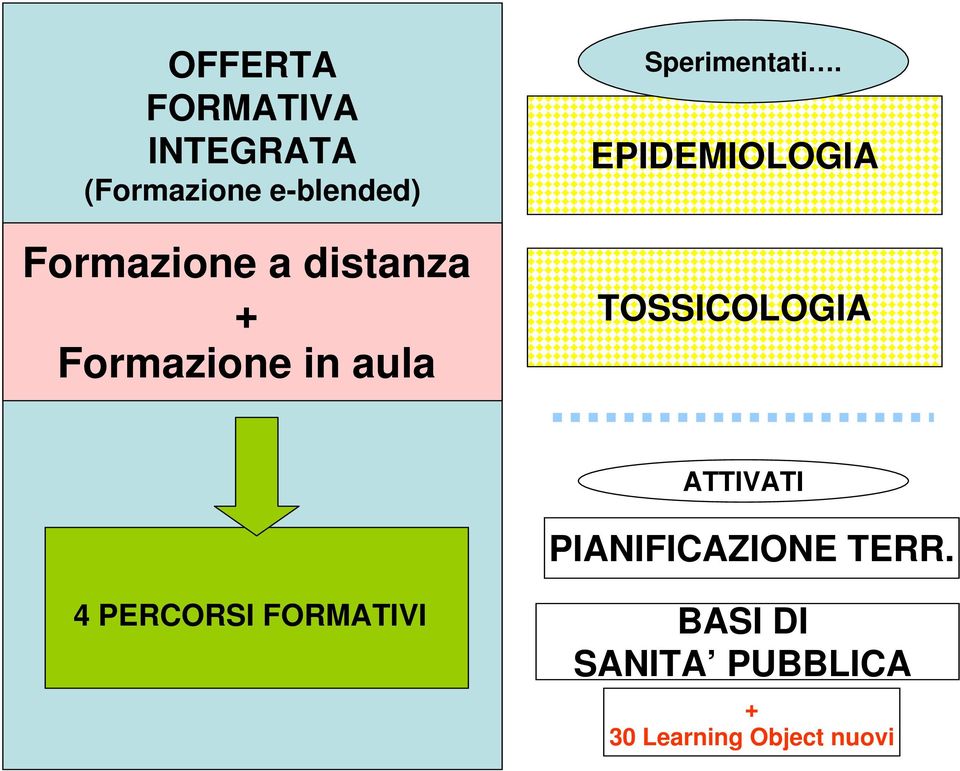 EPIDEMIOLOGIA TOSSICOLOGIA ATTIVATI PIANIFICAZIONE TERR.