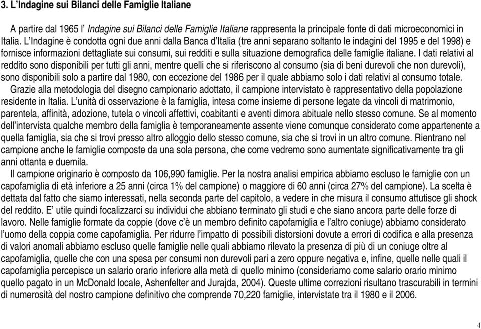 demografica delle famiglie italiane.