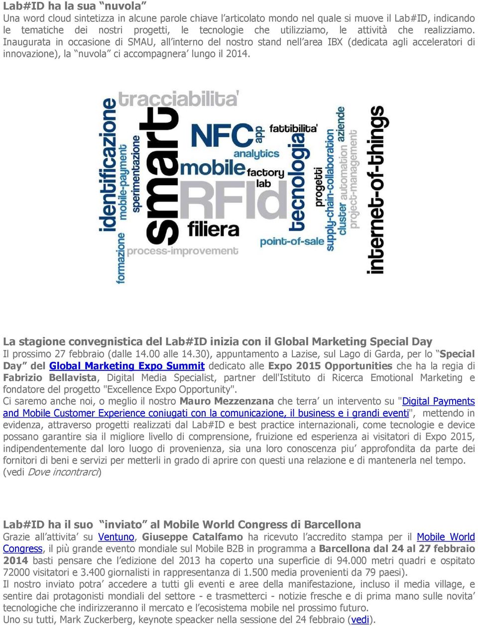 La stagione convegnistica del Lab#ID inizia con il Global Marketing Special Day Il prossimo 27 febbraio (dalle 14.00 alle 14.